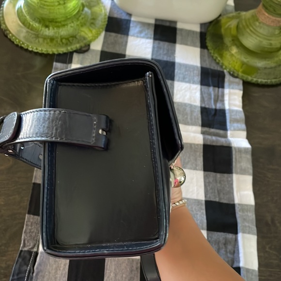 Escada retro box lambskin leather black and white clutch/belt bag - Picture 12 of 16